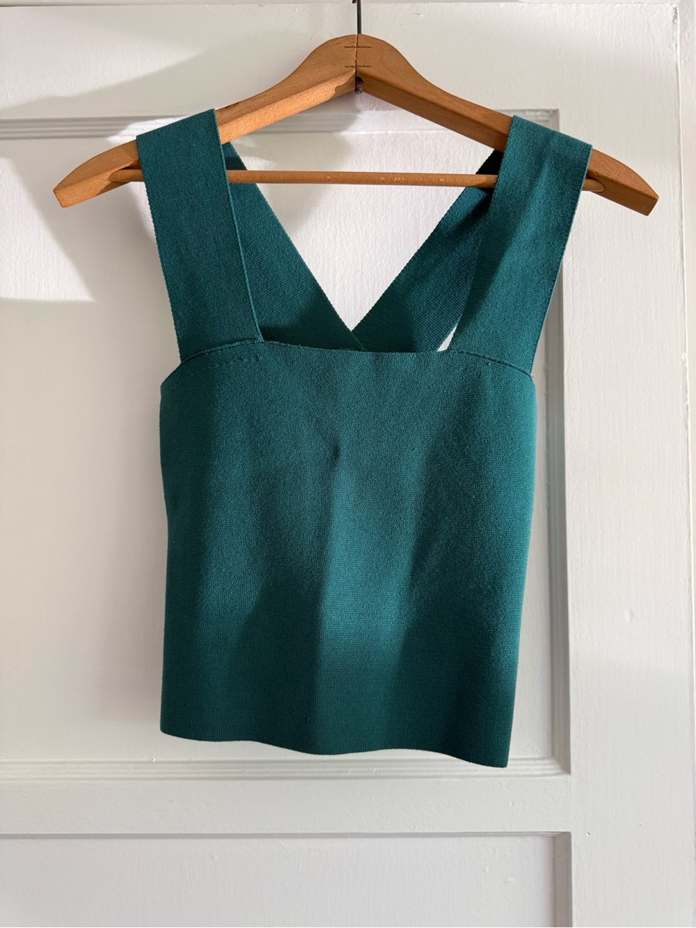 525 America Teal Square-Neck Cropped Tank